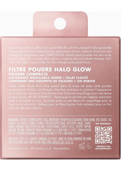 Halo Glow Powder Filtre Preslenmiş Bitirme Pudrası ve Gözenek Iyileştirici fiyatları