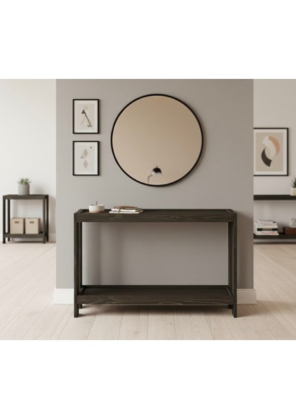 2 Katlı Doğal Ahşap Çok Amaclı Masif Kahve Standı Ceviz indirimleri