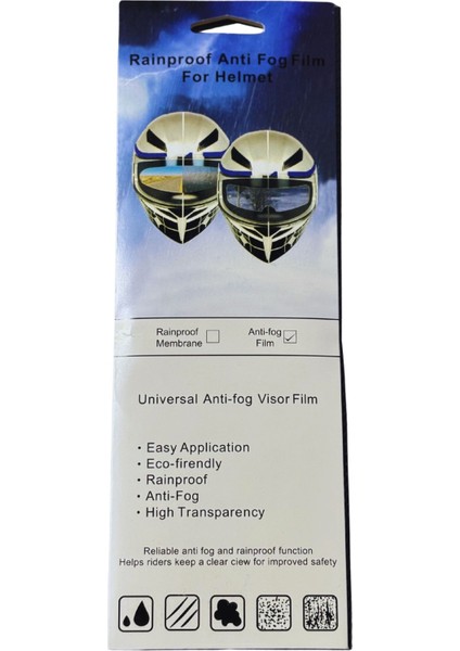 Yüksek Kaliteli Anti-Fog Kask Camı - Buğu Tutmaz, Net Görüş! Unıversal