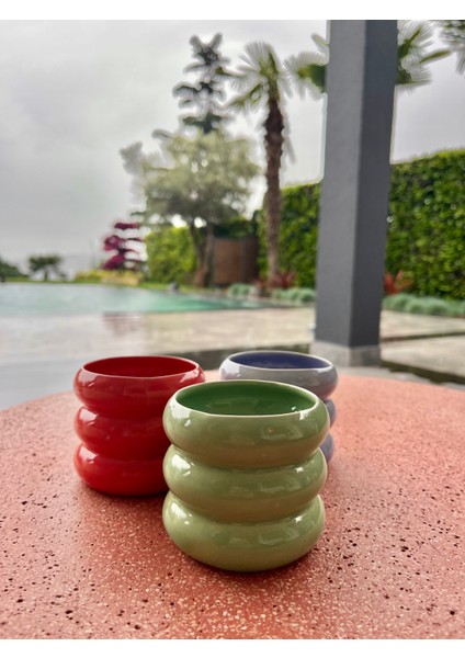 Seramik Kulpsuz Mug- Yeşil fiyatları