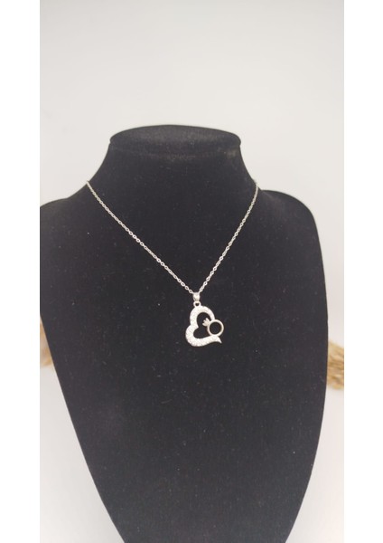 Çelik Kadın Gümüş Kalpli Kolye fiyatları