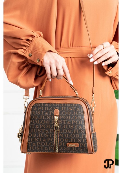 Orijinal Just Polo Collection Lüks Yumuşak Deri Ayarlanabilir Çapraz Askılı Şık El ve Omuz Çantası fırsatları