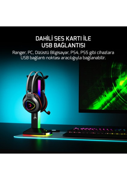 Ranger Siyah 7.1 Rgb Gamıng Kulaklık fırsatları