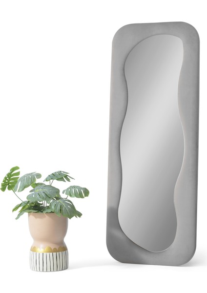 Pera Dalgalı Çerçeveli 170X65 cm Oval Boy Aynası