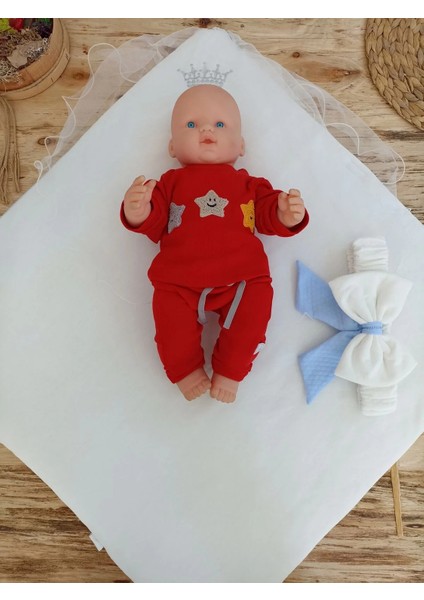 Yenidoğan Bal Peteği My Prince Taç Nakışlı Delüks Kundak Bebek Battaniyesi Mavi fırsatları