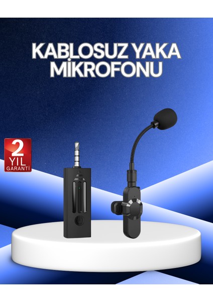 360° Kablosuz Yaka Mikrofonu – Gürültü Engelleme 60M Menzil Type-C Şarjlı - MCT9677-9679