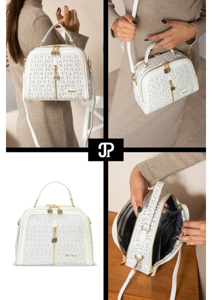Orijinal Just Polo Collection Lüks Yumuşak Deri Ayarlanabilir Çapraz Askılı Şık El ve Omuz Çantası fiyatları