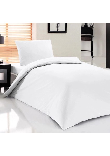 Nevresim Dünyası Otel Tipi Tek Kişilik Nevresim Takımı Beyaz fiyatları