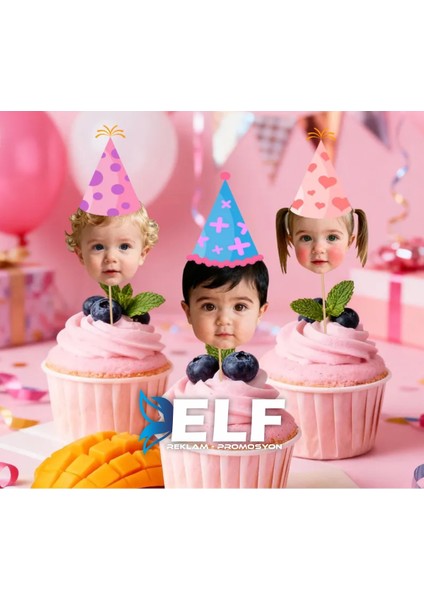 Fotoğraflı Kürdan Süsler 10 Adet modelleri