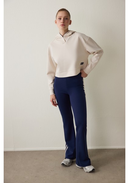 Bej Modal Kapüşonlu Sweatshirt fırsatları