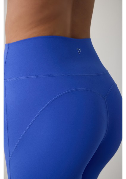 Saks Mavisi Hafif Destek Yüksek Bel Light Soft Tayt