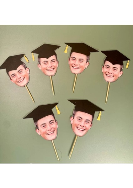 Mezüniyet Süsü Cupcake Kürdan 10 Adet fiyatları