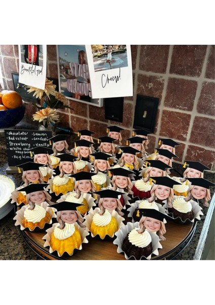 Mezüniyet Süsü Cupcake Kürdan 10 Adet modelleri