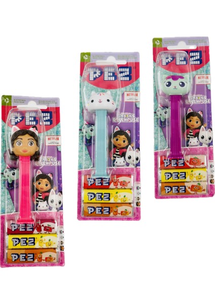 Gabby Dollhouse Pez Şeker Adam Oyuncak Şekerleme 3 Oyuncak 9 Yedek Şeker fiyatları