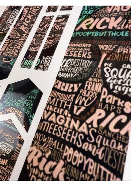 Rick And Morty +18 Bisiklet Sticker Seti 12 Parça – Renkli Maşa Kadro Etiketi fiyatları