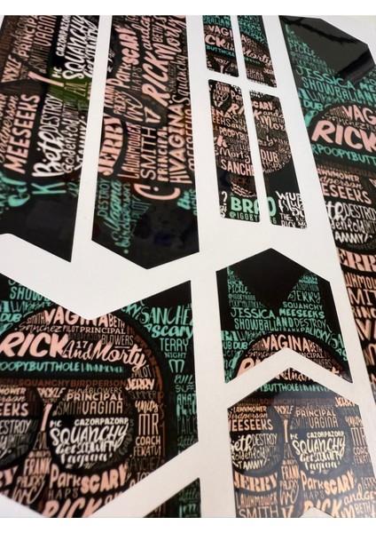 Rick And Morty +18 Bisiklet Sticker Seti 12 Parça – Renkli Maşa Kadro Etiketi fırsatları