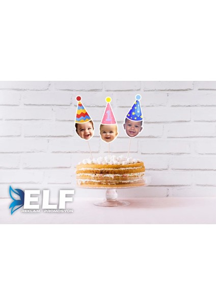 Doğum Günü Kürdan Süsü Cupcake Süs ( 10 Adet ) fiyatları