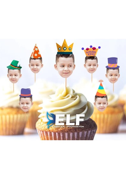 Doğum Günü Kürdan Süsü Cupcake Süs ( 10 Adet ) modelleri