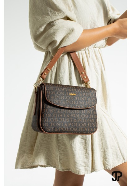Orijinal Just Polo Collection 4 Bölmeli Lüks Yumuşak Deri Ayarlanabilir Çapraz Askılı Omuz Çantası fırsatları