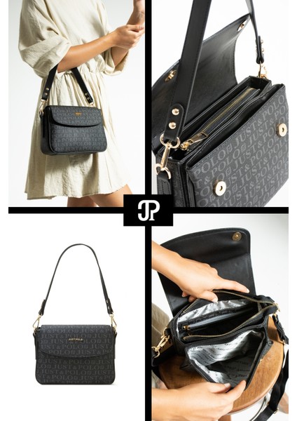 Orijinal Just Polo Collection 4 Bölmeli Lüks Yumuşak Deri Ayarlanabilir Çapraz Askılı Omuz Çantası fiyatları
