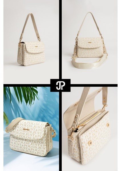 Orijinal Just Polo Collection 4 Bölmeli Lüks Yumuşak Deri Ayarlanabilir Çapraz Askılı Omuz Çantası fiyatları