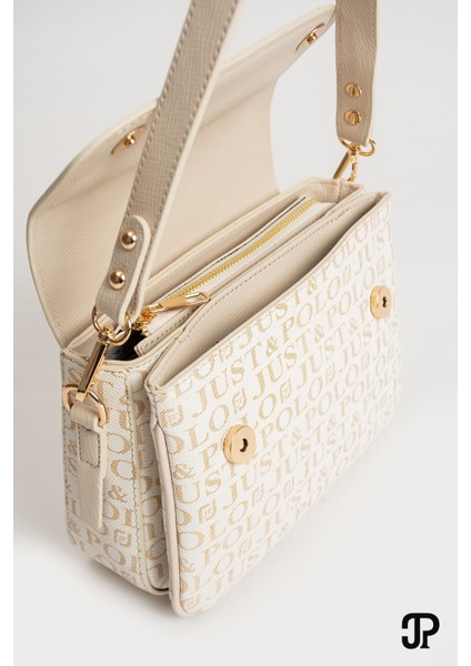 Orijinal Just Polo Collection 4 Bölmeli Lüks Yumuşak Deri Ayarlanabilir Çapraz Askılı Omuz Çantası indirimleri