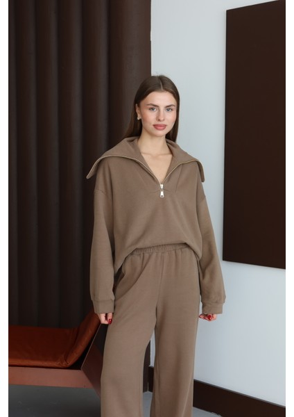 Kadın Vizon Fermuar Detaylı Örme Takım fırsatları