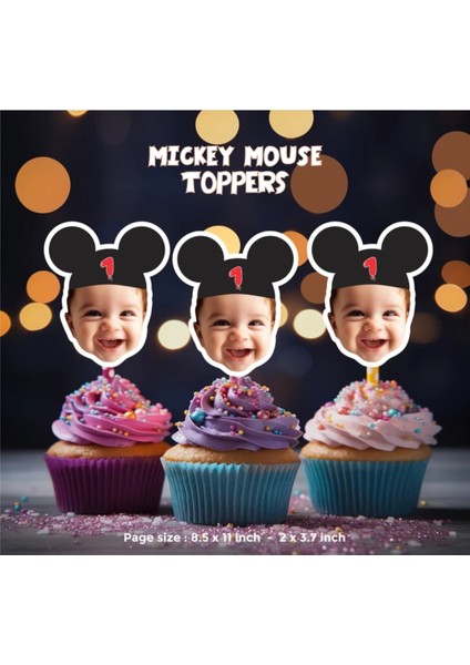 Kişiye Özel Pasta Süsü Kürdan 10 Adet Kişiye Özel Pasta Süsü modelleri