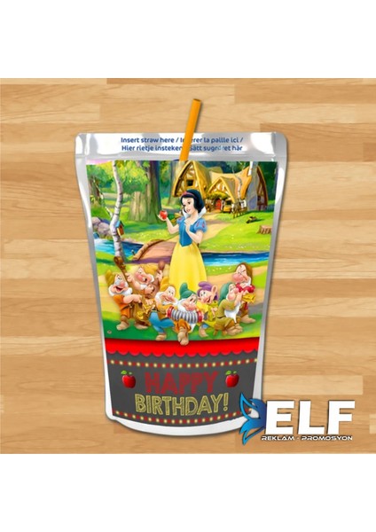 Kişiye Özel Meyve Suyu Parti Etiketi 10 Adettir