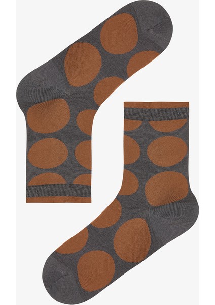 2 Çift Pamuklu Büyük Puantiye Desenli Soket Çorap fiyatları