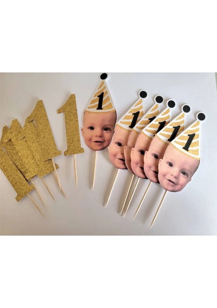 Fotoğraflı Kürdan Süs 10 Adet