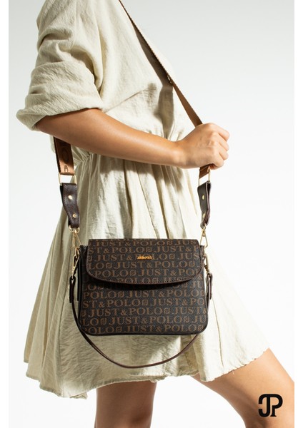 Orijinal Just Polo Collection 4 Bölmeli Lüks Yumuşak Deri Ayarlanabilir Çapraz Askılı Omuz Çantası fırsatları