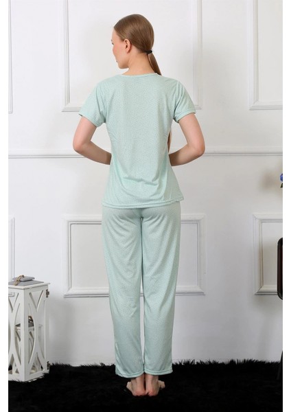- Kadın Kısa Kol Pijama Takım Su Yeşili fırsatları