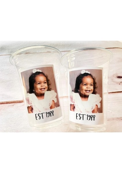 Kişiye Özel Plastik Parti Bardakları Doğum Günü Süsleme 10 Adet fiyatları