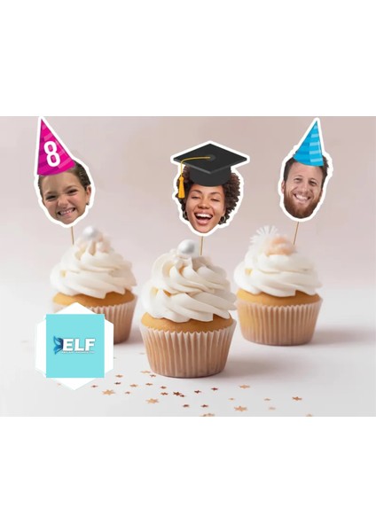 Kişiye Özel Pasta Süsü (10 Adet) fiyatları