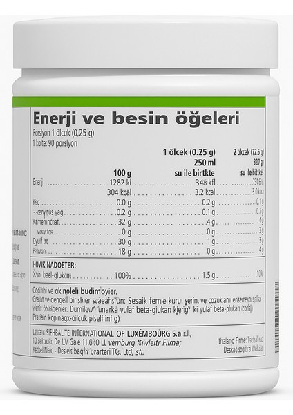 Herbalıfe Heartwell Yulaf Beta Glukanı Içeren Toz Karışımı Vanilya Aromalı fırsatları