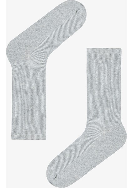 5 Çift Pamuklu Ribli Renkli Soket Çorap modelleri