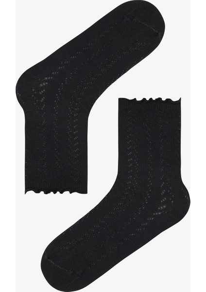 3 Çift Pamuklu Fırfırlı Soket Çorap modelleri