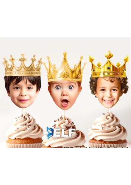 Kişiye Özel Pasta Süsü Doğum Günü Süsü (10ADET)