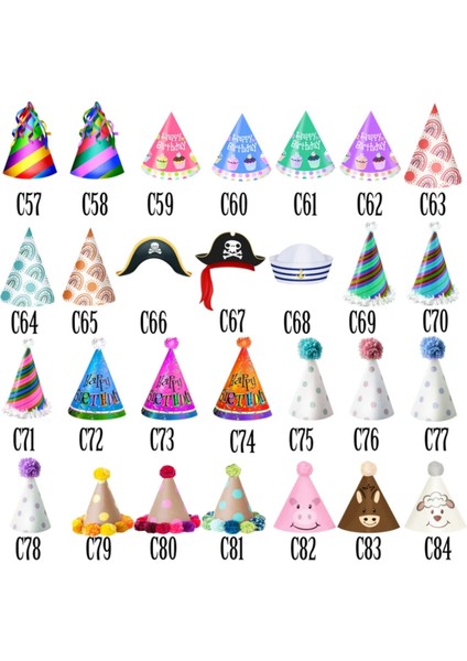 Kişiye Özel Pasta Süsü Doğum Günü Süsü (10ADET) modelleri