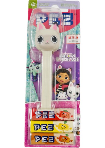 Gabby Dollhouse Pez Şeker Adam Oyuncak Şekerleme 1 Oyuncak 3 Yedek Şeker modelleri