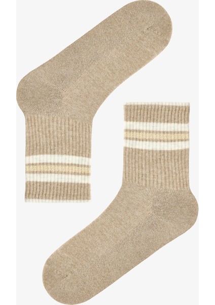 3 Çift Pamuklu Çizgili Tenis Soket Çorap fiyatları