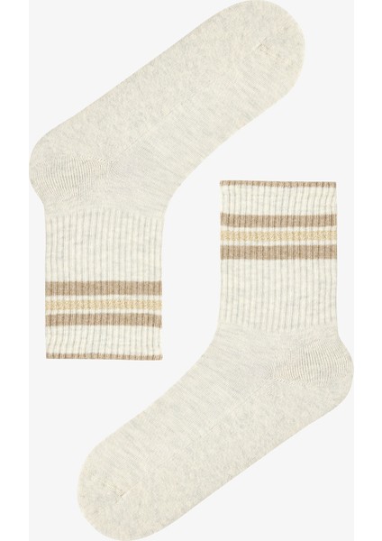 3 Çift Pamuklu Çizgili Tenis Soket Çorap modelleri