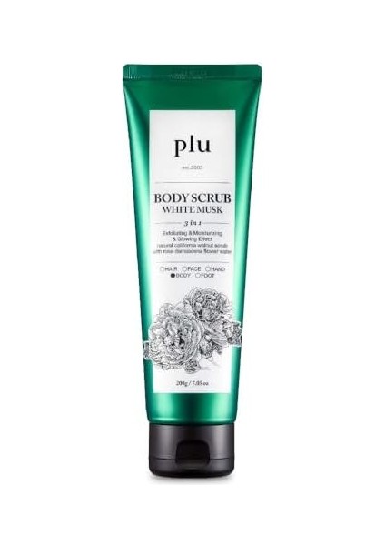 Plu Original Body Scrub White Musk 200 gr Beyaz Miskli Vücut Peelingi