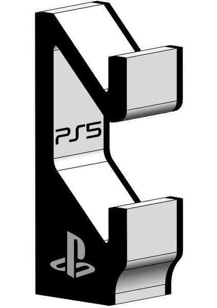 2'li Ps5 Dualsense Kol Standı | Playstation 5 Controller Tutucu | Masaüstü/duvar Montaj Uyumlu - Şık Logo Tasarım modelleri
