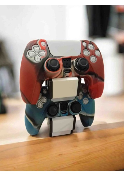 2'li Ps5 Dualsense Kol Standı | Playstation 5 Controller Tutucu | Masaüstü/duvar Montaj Uyumlu - Şık Logo Tasarım indirimleri