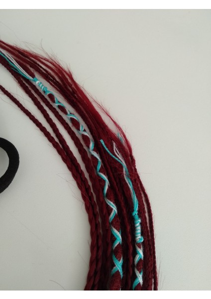 Ikili Kızıl Renkli Rasta Örgü Saç Tokası fırsatları