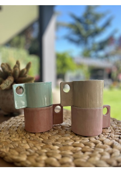 Seramik Dikdörtgen Mug- Bej Rengi modelleri