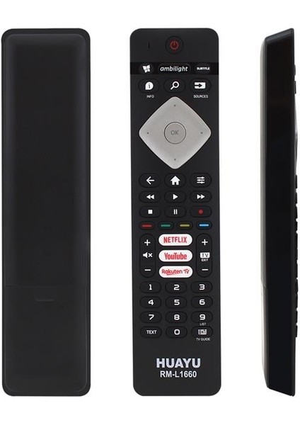 Huayu RM-L1660 RC4498 RC4501 YKF291-003 Netflix-Youtube-Rakuten Tv Tuşlu LCD LED Tv Kumanda