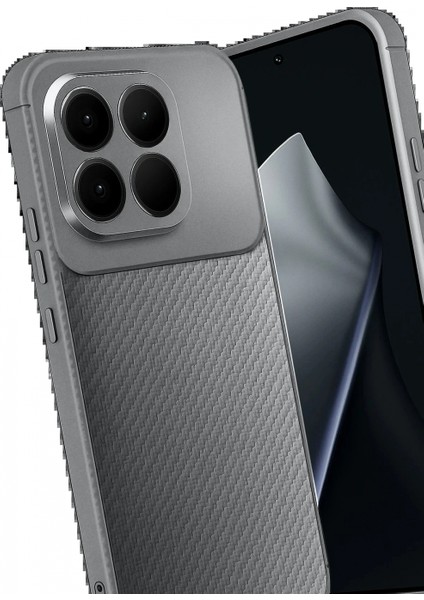 Xiaomi Mi 15T Auto Focus Karbon Kapak - Gri modelleri